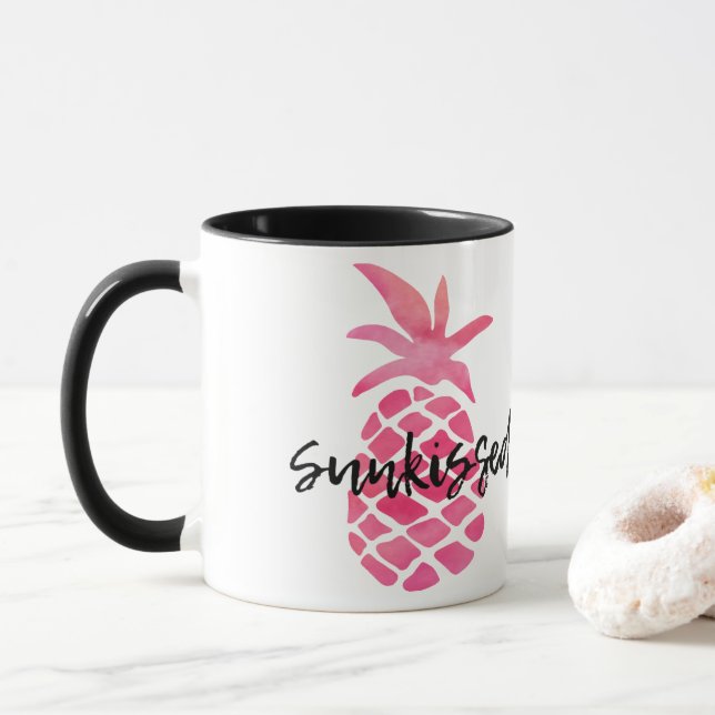 Caneca Abacaxi rosado e beijado (Com Donut)