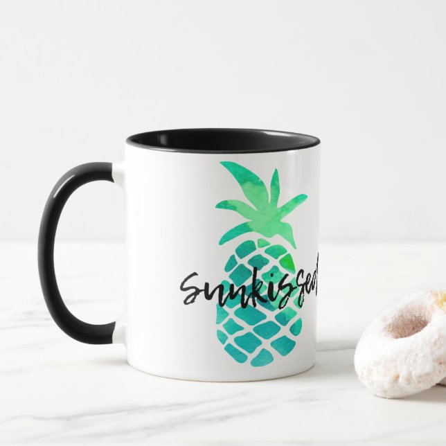 Caneca Abacaxi verde e beijado (Com Donut)