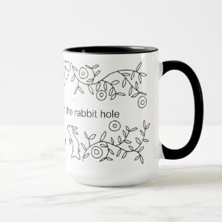 Caneca Abaixo do furo de coelho, Sarah Fielke BOM 2017