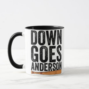 Caneca ABAIXO VAI ANDERSON FUNNY BASEBALL presente ANDERS