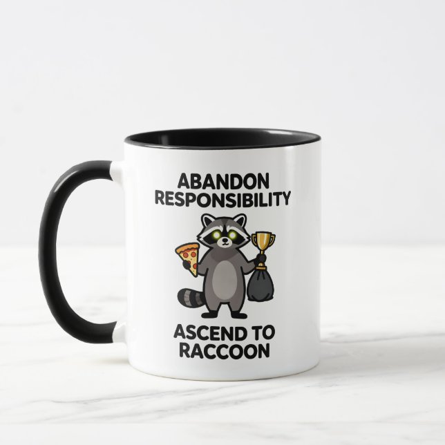 Caneca Abandonar Responsabilidade Ascender Ao Meme de Gua (Esquerda)