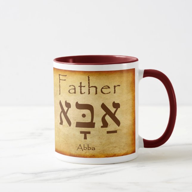 CANECA ABBA - PAI HEBREW MUG (Direita)