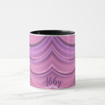 ABBY ~ GLOSSY 3D Zany Rosa Maut Fractal ~ Mug