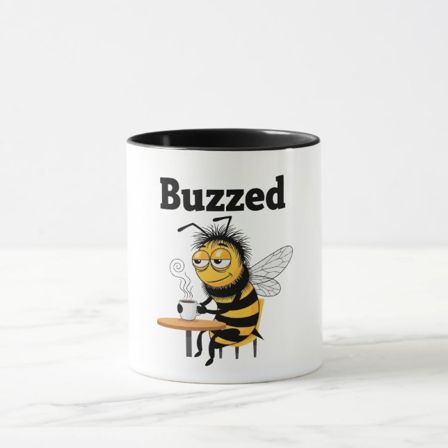 Caneca Abeja Engraçada Embriagada (Centro)