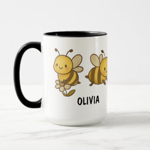 Caneca Abejas Bombardas Desenhadas à Mão Personalizadas F