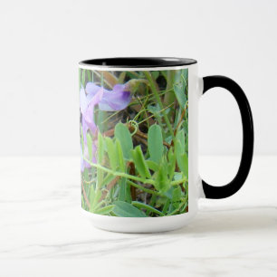 Caneca Abelha F2 em Flores Silvestres Roxas