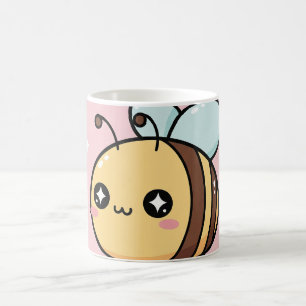 Caneca Abelha Fofa – Xícara de Café Abelha Kawaii