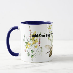 Caneca Abelhão-de-bumble, amante de insetos cerâmicos, ca