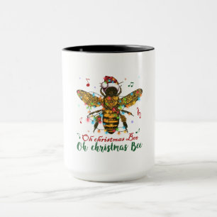 Caneca Abelhas de Natal Oh Abelhas de Natal Claro