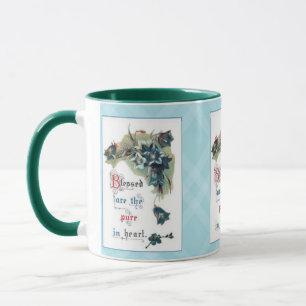 Caneca Abençoados são os puros no coração