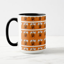 Caneca Abóbora Assustadora de Halloween com Fantasma e De
