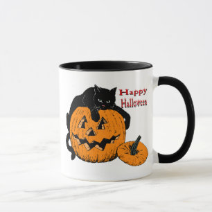 Caneca Abóbora do gato preto