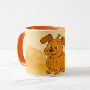 Caneca Abóbora e cão