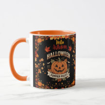 Abóbora Personalizada de Outono e Halloween no Est