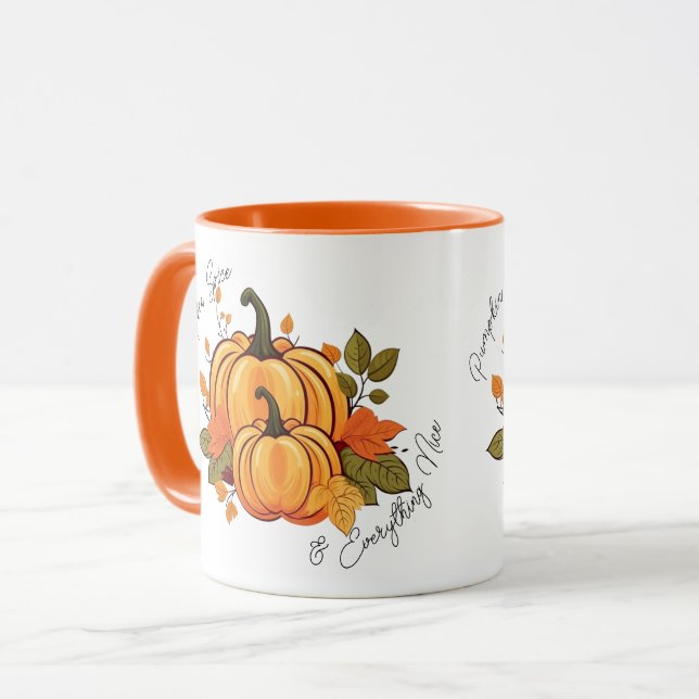 Caneca Abóbora Tempero & Tudo Bom (Dupla) (Frente Esquerda)