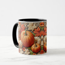 Abóboras de Cerâmica para Café da Temporada de Out