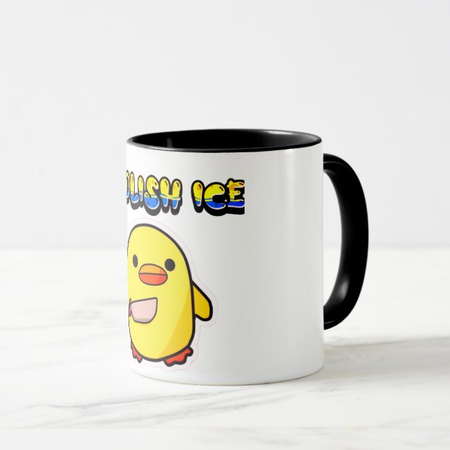 Caneca Abolish Ice – Melting Boundaries Abstract Concept (Frente Esquerda)