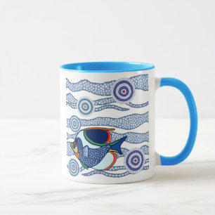 Caneca aborígene dos peixes