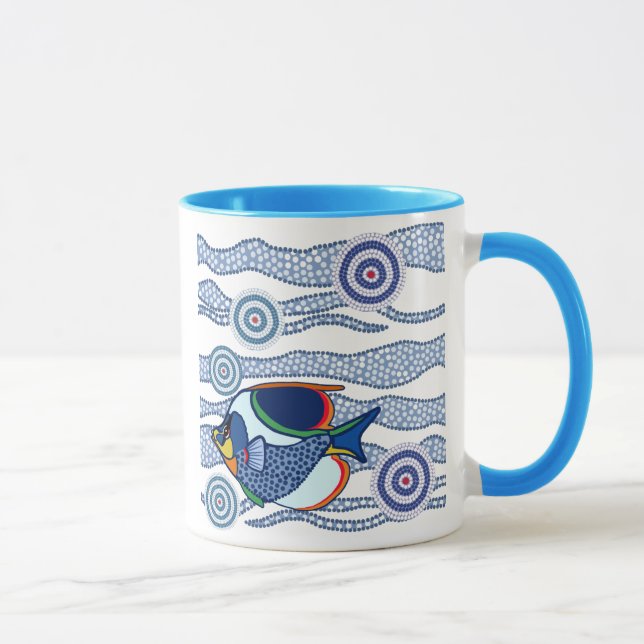 Caneca aborígene dos peixes (Direita)