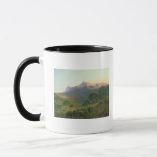 Caneca Aborígene por um fogo antes da montagem William