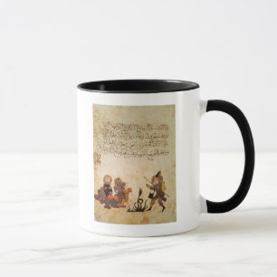 Caneca Abou Zayd encontra alguns comerciantes