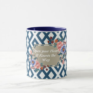 Caneca Abra seu coração. Ele sabe como o Designer Mug