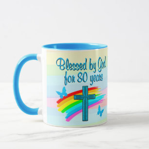 CANECA ABRAÇADO POR DEUS 80 HOJE MUG