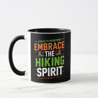 Caneca Abraçar o Espírito do Caminho, preto