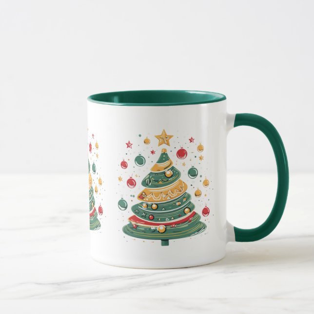 Caneca "Abrace a alegria do Natal!" (Direita)