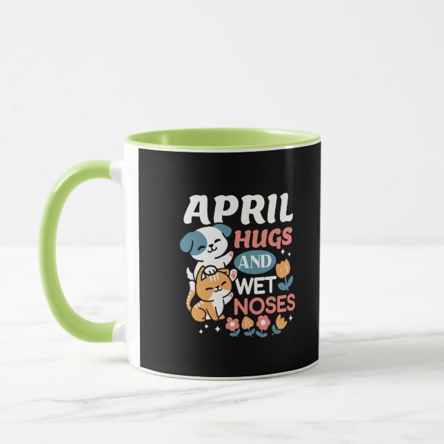 Caneca Abraços, Narizes Molhados e Primavera - Pet Reprod (Esquerda)
