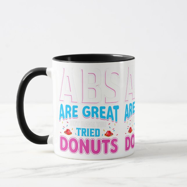 Caneca Abs São Excelentes, Mas Já Tentou Rosquinhas? (Esquerda)