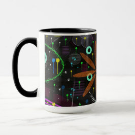 Caneca Abstract Art: Satellite 