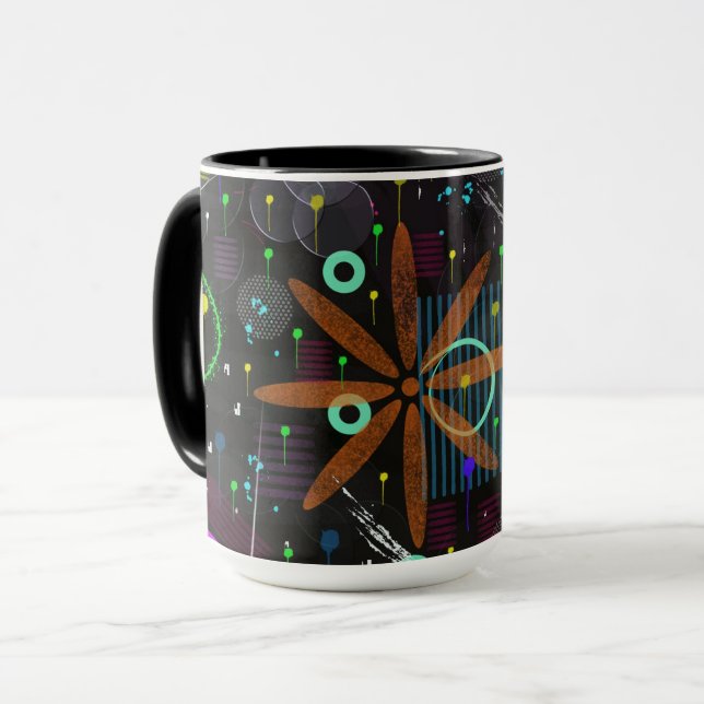 Caneca Abstract Art: Satellite  (Frente Esquerda)
