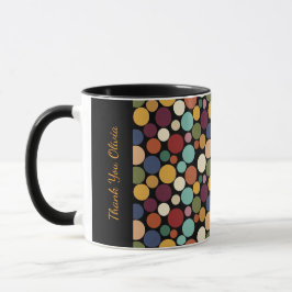 Caneca Abstract Circle Custom Message Gift Coffee Mug