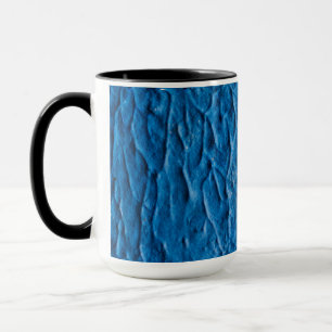 Caneca Abstract Cobalt Blue Textured Wall with Impasto Pa