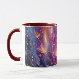 Caneca Abstract luminous floral explosion