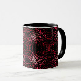 Caneca Abstract Splatter Dots Of Pinks And Reds Pattern