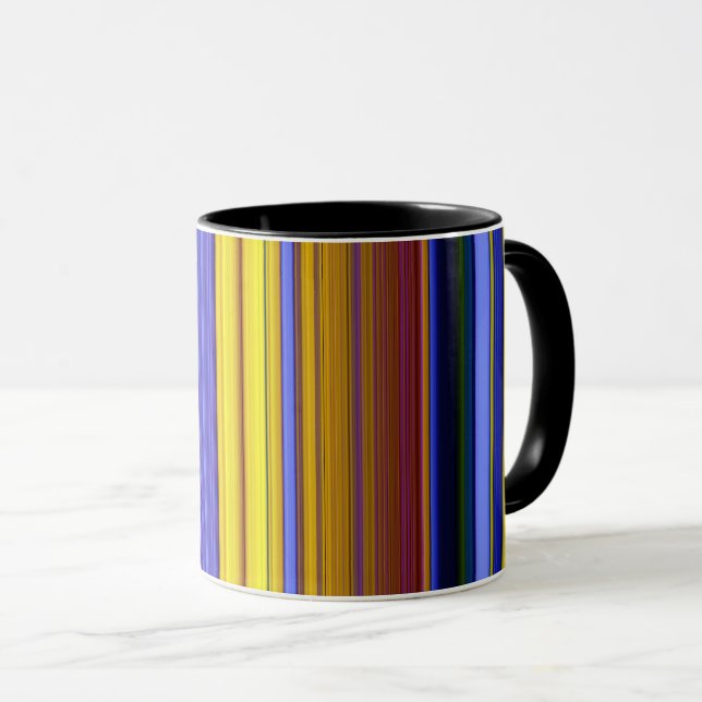 Caneca Abstract Stripes Design 1 (Frente Esquerda)