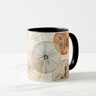 Caneca Abstract watercolor design circles coffee mug