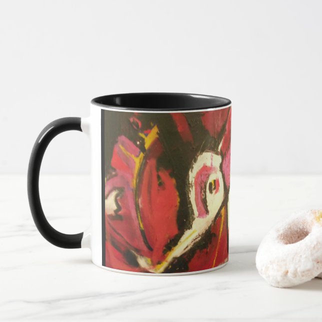 CANECA ABSTRATA BONITA DA CISNE (Com Donut)