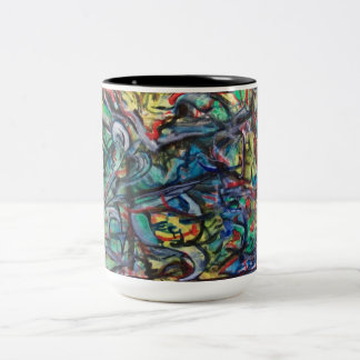 Caneca abstrata do café ou do chá por ValAries