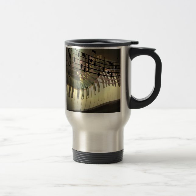 Caneca abstrata do piano (Direita)