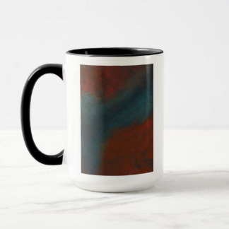 Caneca Abstrato 1: Vermelho e azul