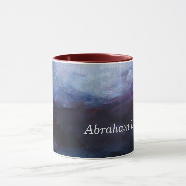 Caneca Abstrato Art Moderno Personalizado Mug (Centro)