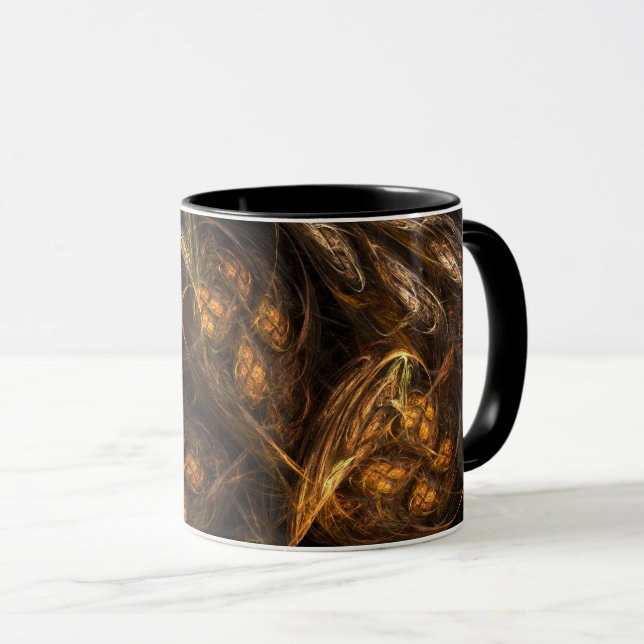 Caneca Abstrato de café da Mãe Terra Mug (Frente Esquerda)