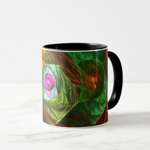 Caneca Abstrato de Conexões Dinâmicas
