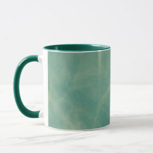 Caneca abstrato de mármore verde