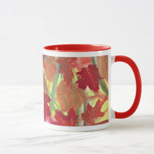 Caneca Abstrato de queda bonito outono deixa mugs