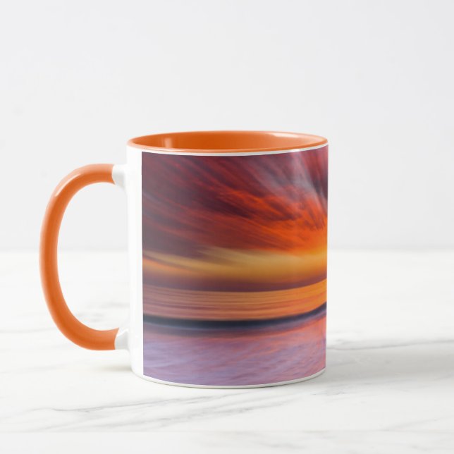 Caneca abstrato de Sunset de Tamarack Beach (Esquerda)