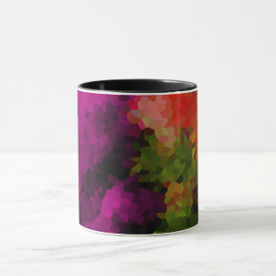 Caneca Abstrato, elegante, mosaico, padrão mosaico, cris